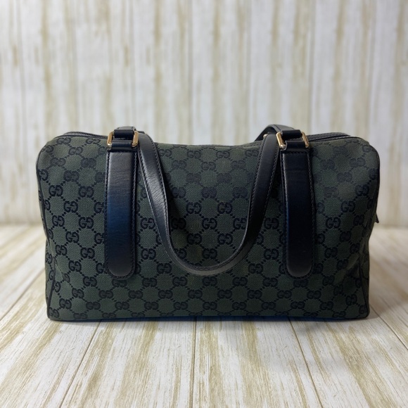 Gucci•Canvas Boston Bag - Picture 2 of 8